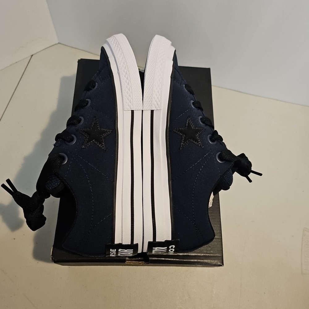 Converse One Star Puff Low-Top Sneaker Navy/Black/White Mens 5 Women's 6.5 - Picture 7 of 8
